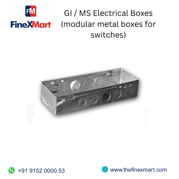 GI  MS Electrical Boxes (modular metal boxes for switches)